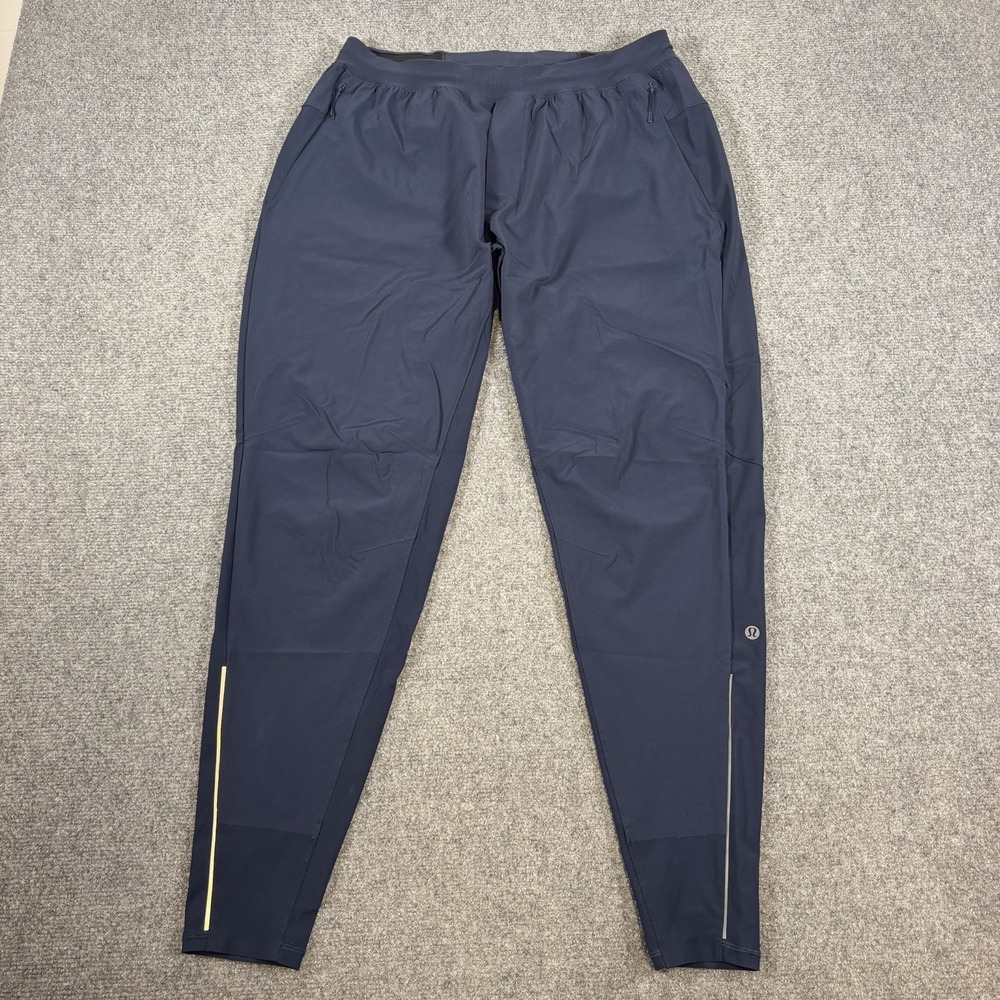 Lululemon Pants Mens Medium (Fits 30x29) Blue Surge Jogger Reflective Zip Ankle